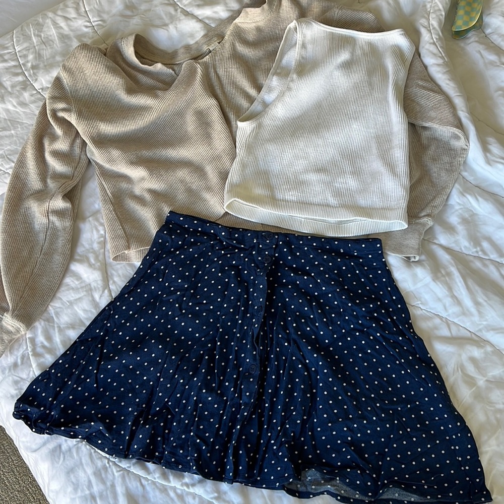 Polka dot skirt